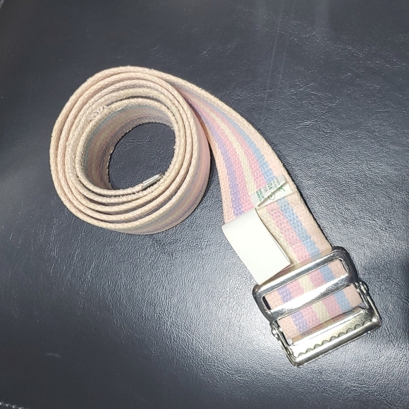Retro pastel stripe adjustable belt - Picture 2 of 10
